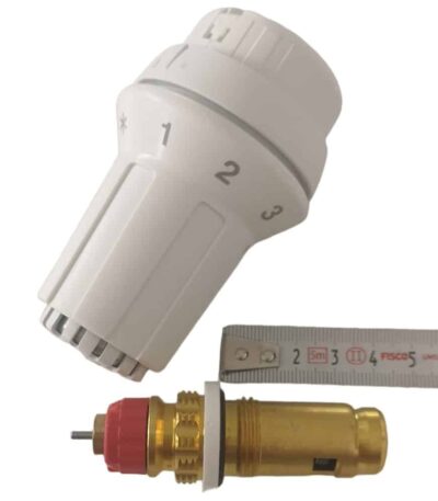Danfoss çekirdek vana ve termostatik kafa 4 cm boyunda panel radyatörler içindir.