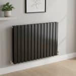 Makabi Double Siyah Dekoratif Çelik Radyatör – Modern Çift Panel Isıtıcı